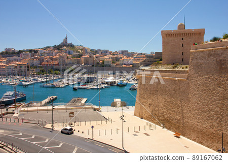 Marseille harbour port city skyline, Marseille, France 89167062