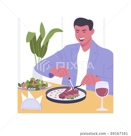 Steak house isolated cartoon vector illustrations. Steak house isolated cartoon vector illustrations. 89167381