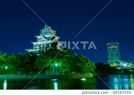 Hiroshima Castle Illumination (Hiroshima City, Hiroshima Prefecture) Hiroshima Castle Illumination (Hiroshima City, Hiroshima Prefecture) 89167439