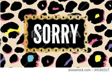 slogan Sorry Cool phrase graphic vector Print Fashion lettering calligraphy 89168327