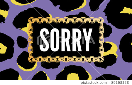 slogan Sorry Cool phrase graphic vector Print Fashion lettering calligraphy 89168328