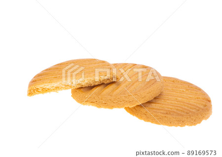 butter round cookie isolated 89169573