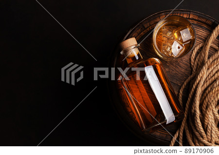 Bottle with rum Bottle with rum 89170906