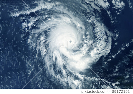 Hurricane, tornado from space. Elements of this image furnished by NASA 89172191