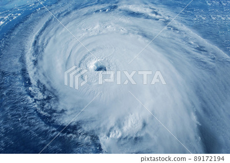 Hurricane, tornado from space. Elements of this image furnished by NASA 89172194