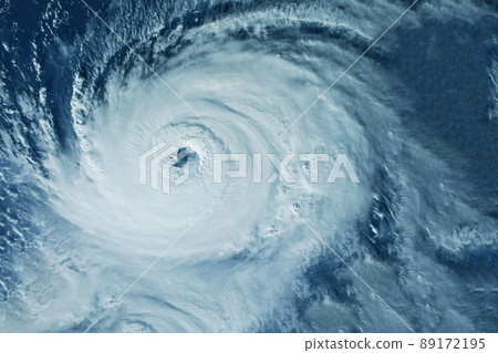 Hurricane, tornado from space. Elements of this image furnished by NASA 89172195