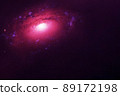 Pink space nebula. Elements of this image furnished by NASA 89172198