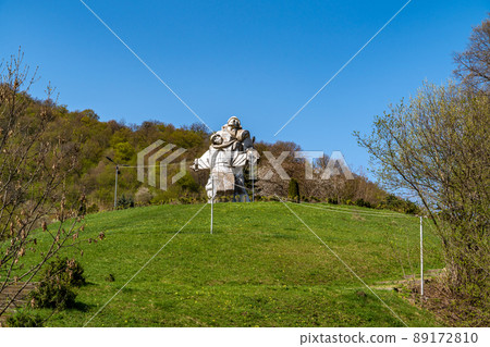 The great patriotic war sculpture and its surrounding area in Dilijan, Armenia 89172810