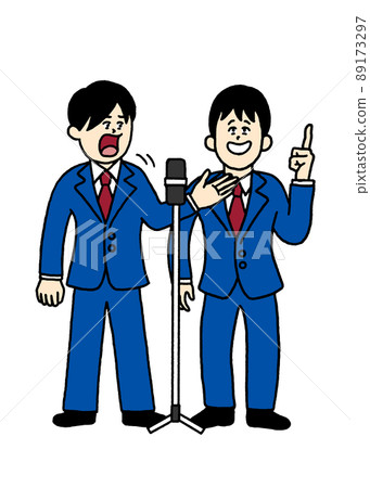 A comic entertainer 89173297