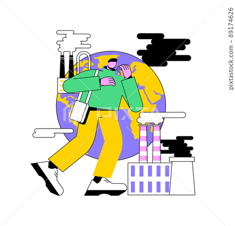 Global CO2 emissions abstract concept vector illustration. Global carbon footprint, greenhouse effect, CO2 emissions, country rate and statistics, carbon dioxide, air pollution abstract metaphor. Global CO2 emissions abstract concept vector illustration. Global carbon footprint, greenhouse effect, CO2 emissions, country rate and statistics, carbon dioxide, air pollution abstract metaphor. 89174626