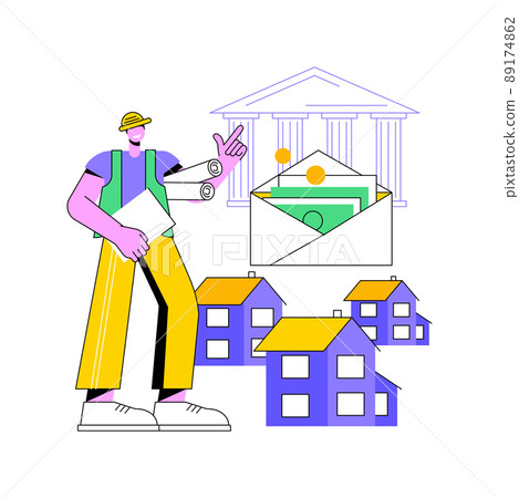 Building investment abstract concept vector illustration. Residential property, commercial real estate, financial plan, future wealth, city architecture, bank loan, housing abstract metaphor. Building investment abstract concept vector illustration. Residential property, commercial real estate, financial plan, future wealth, city architecture, bank loan, housing abstract metaphor. 89174862