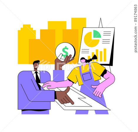 Real estate development abstract concept vector illustration. Property development, real estate deal, buy land, construction project, company management, business planning abstract metaphor. Real estate development abstract concept vector illustration. Property development, real estate deal, buy land, construction project, company management, business planning abstract metaphor. 89174863