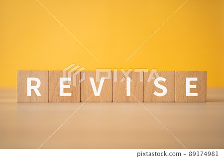 Image of correction / revision | Building blocks with "REVISE" written on them Image of correction / revision | Building blocks with "REVISE" written on them 89174981
