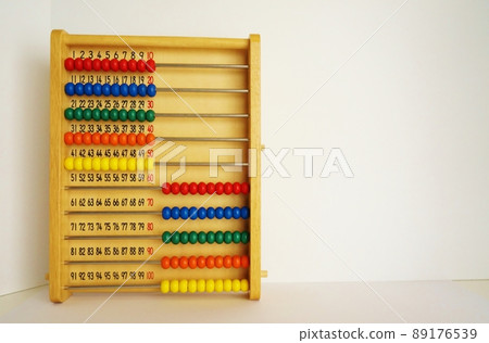 Arithmetic, addition, colorful abacus Arithmetic, addition, colorful abacus 89176539