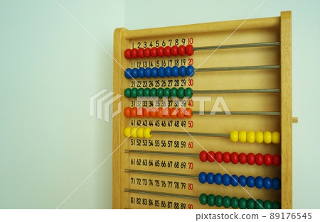 Arithmetic, addition, colorful abacus Arithmetic, addition, colorful abacus 89176545