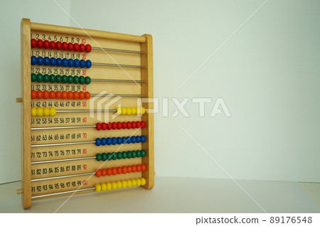Arithmetic, addition, colorful abacus Arithmetic, addition, colorful abacus 89176548