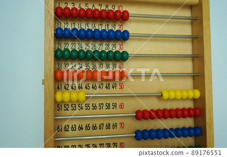 Arithmetic, addition, colorful abacus Arithmetic, addition, colorful abacus 89176551
