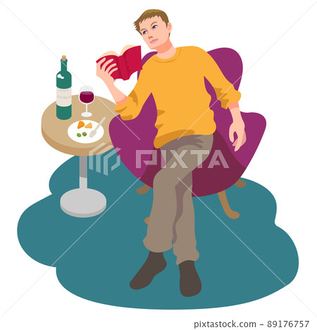 一個人一邊喝酒一邊看書 89176757