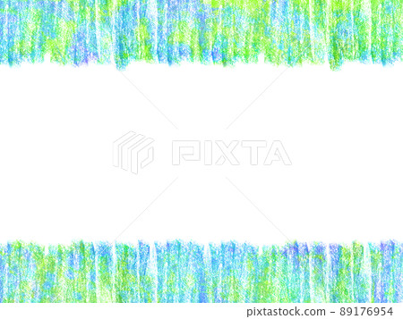 Refreshing summer color turquoise blue, line art edging 89176954