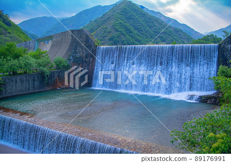 Ashio Sabo Dam Nature Restoration Early Summer Scenery Ashio Sabo Dam Nature Restoration Early Summer Scenery 89176991