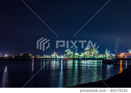 Shunan Factory at dusk Night view Night glitter Shunan Factory at dusk Night view Night glitter 89178291
