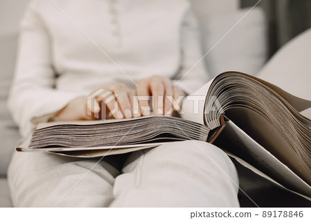 Studying and relaxation. Disabled people concept. 89178846