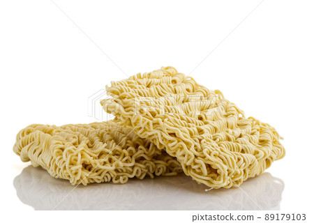 Raw Instant noodles. Close up instant noodles texture for background. 89179103