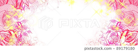 Shojo 漫畫閃光玫瑰背景筆繪圖插圖 Shojo 漫畫閃光玫瑰背景筆繪圖插圖 89179180