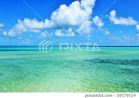 Okinawa Miyakojima blue sky and seascape 89179524