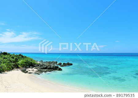 Okinawa Miyakojima blue sky and sea 89179535