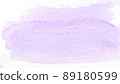 Violet paint strokes. watercolor spot on white background 89180599