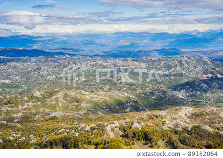 Summer mountain landscape at national park Lovcen, Montenegro. Sunny summer day 89182064