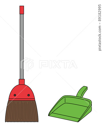 Cleaning tools, brooms, dustpan 89182995