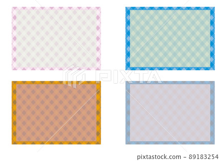 Plaid background set with the image of the four seasons Plaid background set with the image of the four seasons 89183254