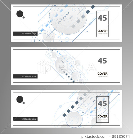Vector concept dynamic elements. Minimal geometric design. Square and circles pattern background Vector concept dynamic elements. Minimal geometric design. Square and circles pattern background 89185074