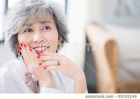 一個白髮女人的高級女人肖像 一個白髮女人的高級女人肖像 89185249