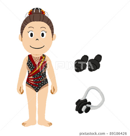 Illustration of artistic swimming 89186426