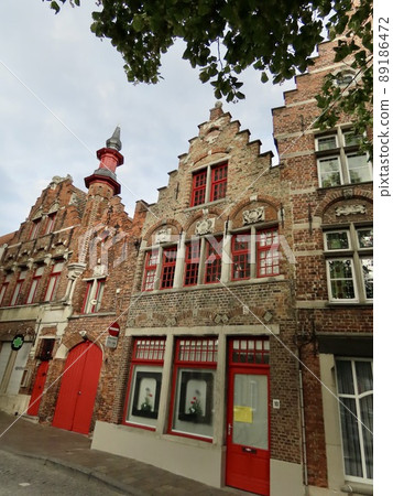Belgium Bruges candy-like houses 89186472