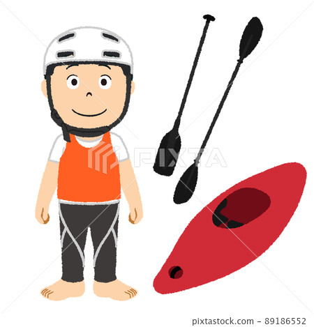 Illustration of canoe boys 89186552