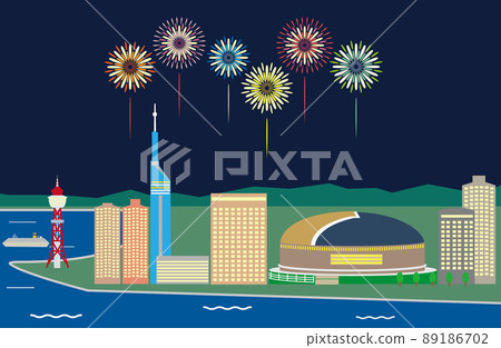 Fukuoka night view image Fukuoka night view image 89186702