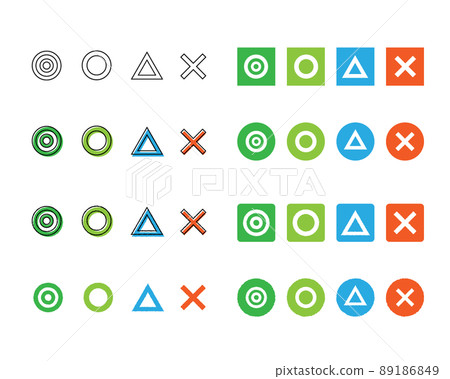 簡單符號 ◎ ○ △ ✗ 89186849