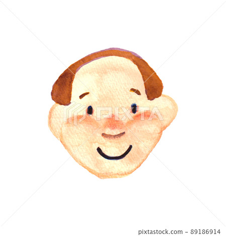 郊區一個寬大的男人的手繪插圖 郊區一個寬大的男人的手繪插圖 89186914