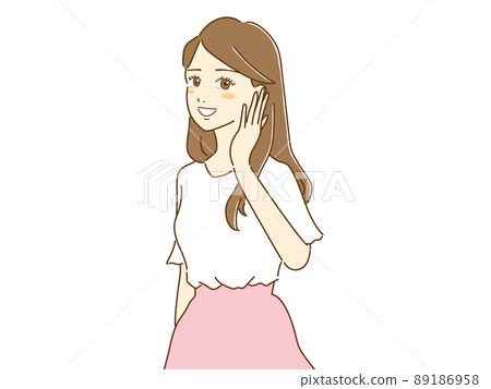 一個女人帶著微笑 89186958