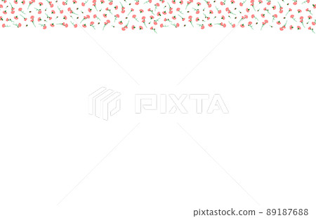 上面散落著粉紅色康乃馨的背景材料 上面散落著粉紅色康乃馨的背景材料 89187688
