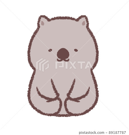 Sitting wombat 89187787