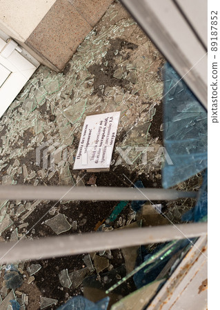 war destroyed on Ukraine airport by russian troops 89187852