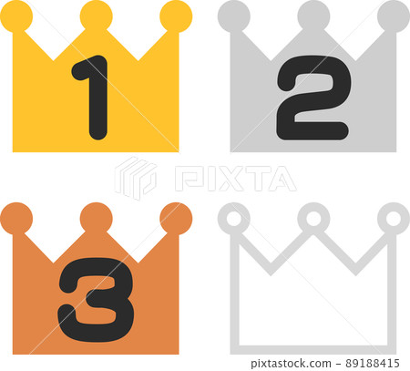 皇冠的簡單排名圖標 89188415