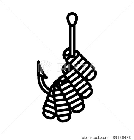 Icon Of Worm On Hook 89188478
