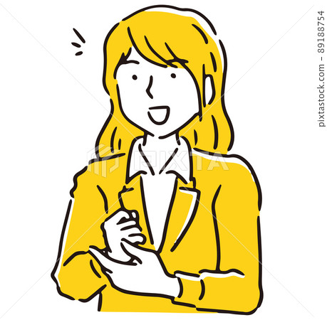 Flashed business woman 89188754