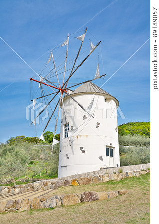 [Shodoshima Olive Park (Greek Windmill)] Nishimura Ko, Shodoshima-cho, Shozu-gun, Kagawa Prefecture 89189057